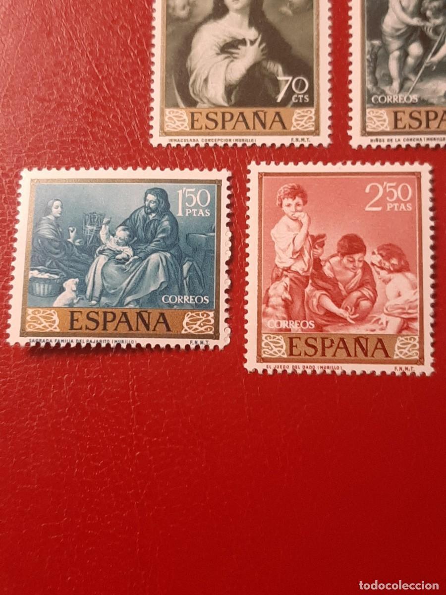 Sellos: Edifil 1270/1279. Bartolome Esteban Murillo. A&ntilde;o 1960. - Foto 4