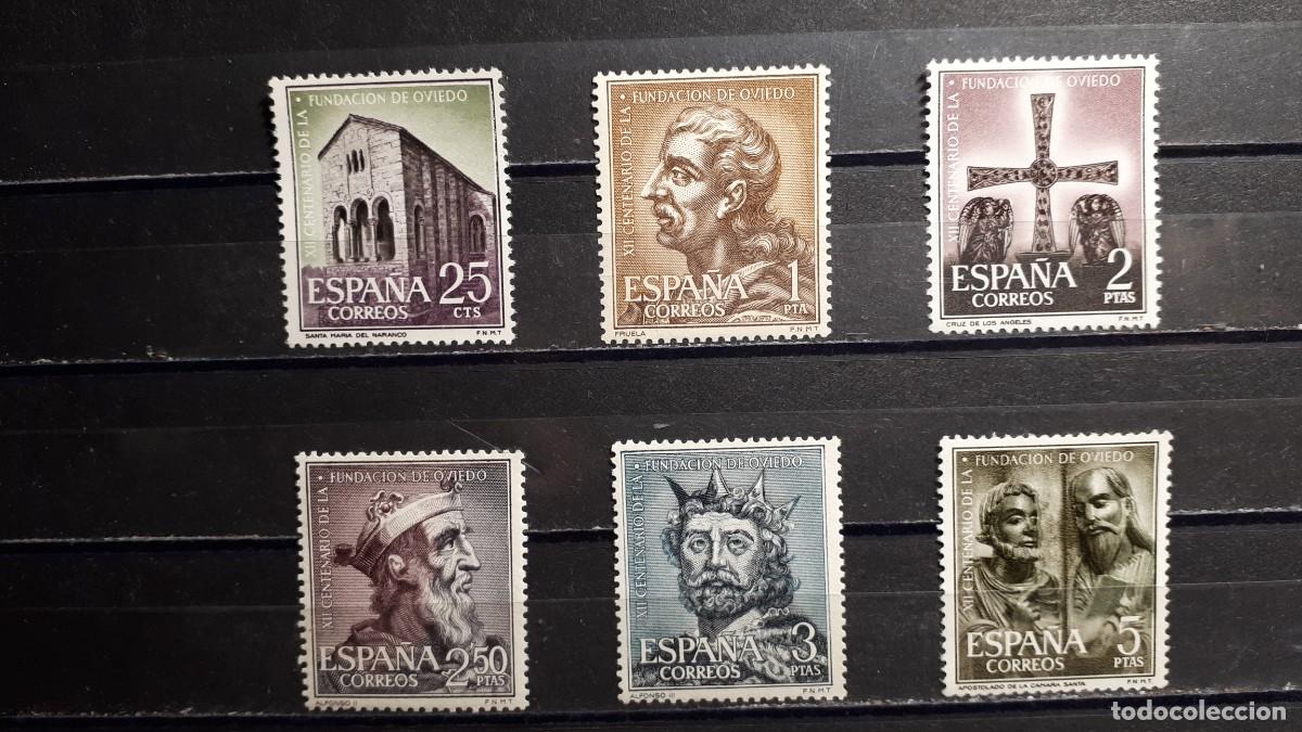 Sellos: Espa&ntilde;a. A&Ntilde;O 1961. ** edifil 1394/9 - Foto 1