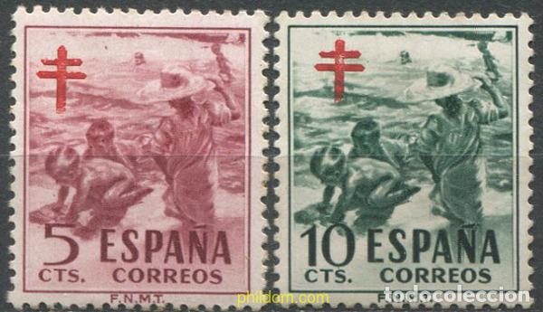 Sellos: 700748 MNH ESPA&Ntilde;A 1951 ANTITUBERCULOSIS - Foto 1