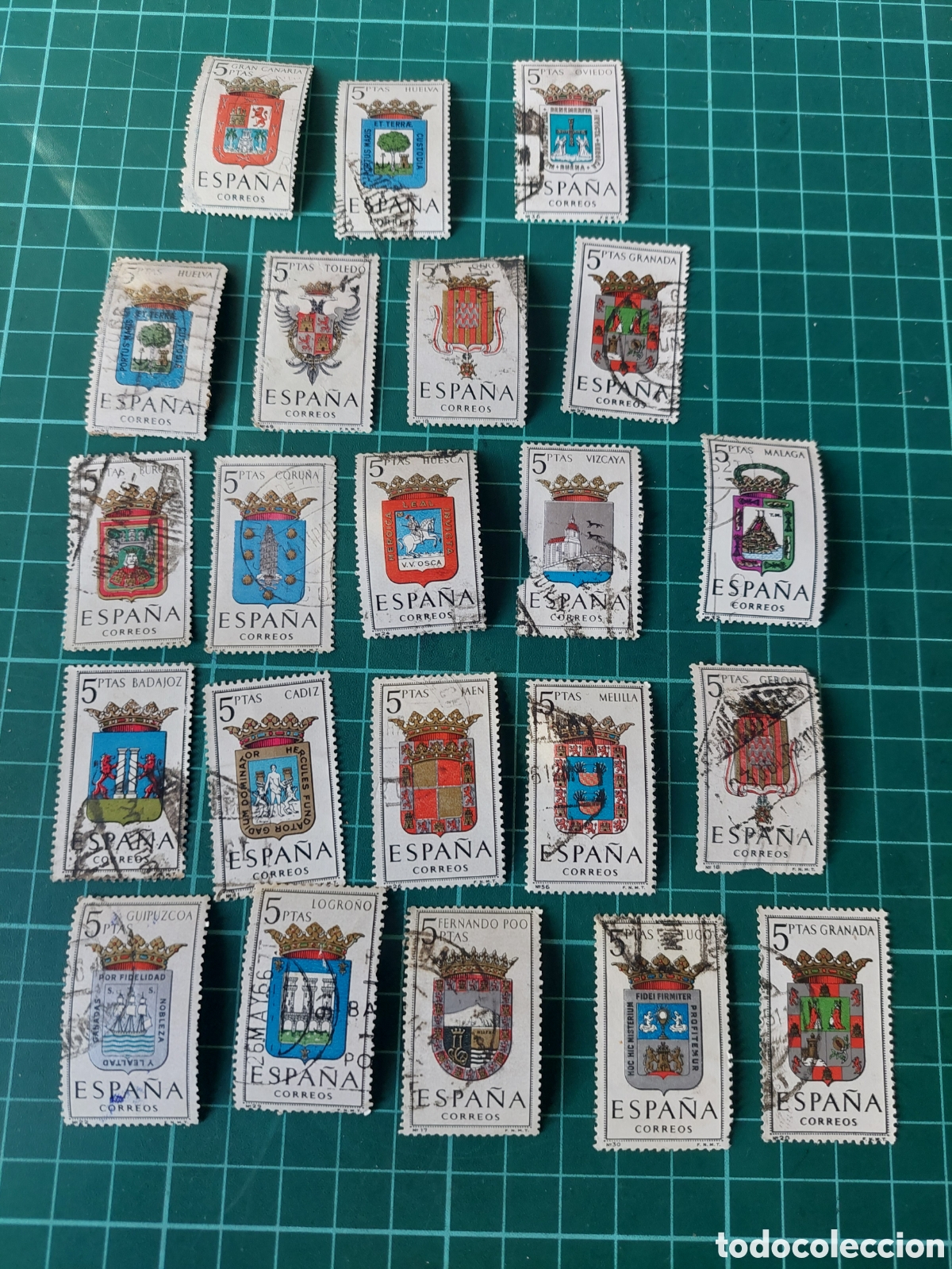 Sellos: 20 escudos Espa&ntilde;a edifil usados - Foto 1