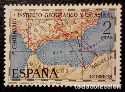 Sellos: ESPA&Ntilde;A 1970 - INSTITUTO GEOGRAFICO - EDIFIL 2001* - Foto 1