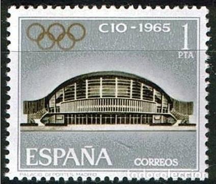 Sellos: ESPA&Ntilde;A 1965 - ASAMBLEA DEL COI - EDIFIL 1677* - Foto 1