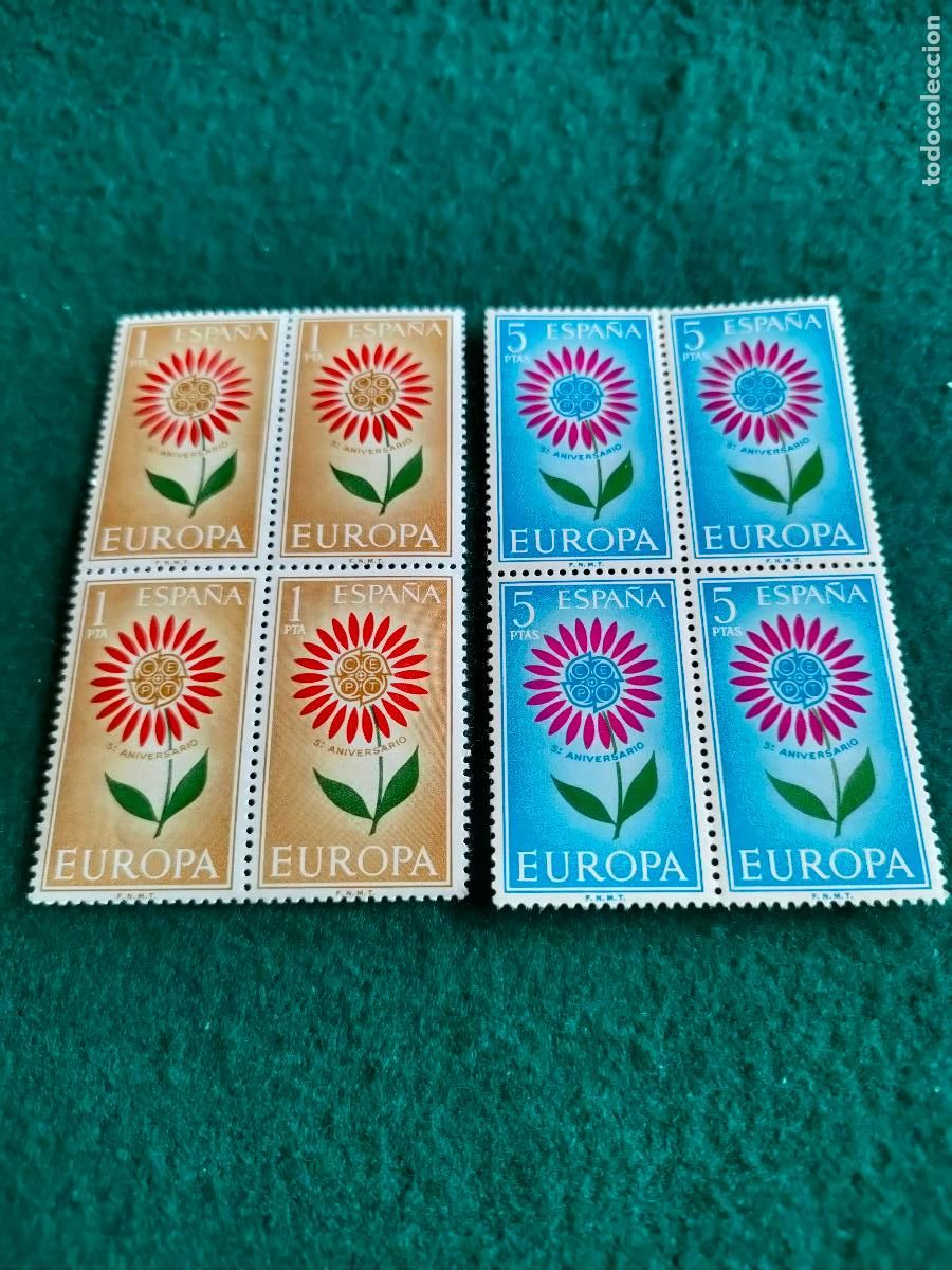 Sellos: EDIFIL 1613-14 NEVO PERFECTO EN BLOQUE DE 4 - Foto 1