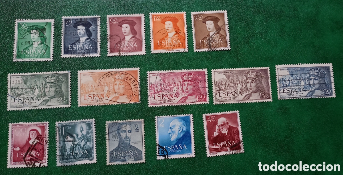 Sellos: Espa&ntilde;a 1952 - A&ntilde;o completo - Usados - Foto 1