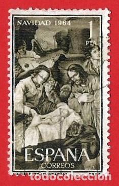 Sellos: Espa&ntilde;a. Spain. 1964. Edifil # 1630. Navidad - Foto 1
