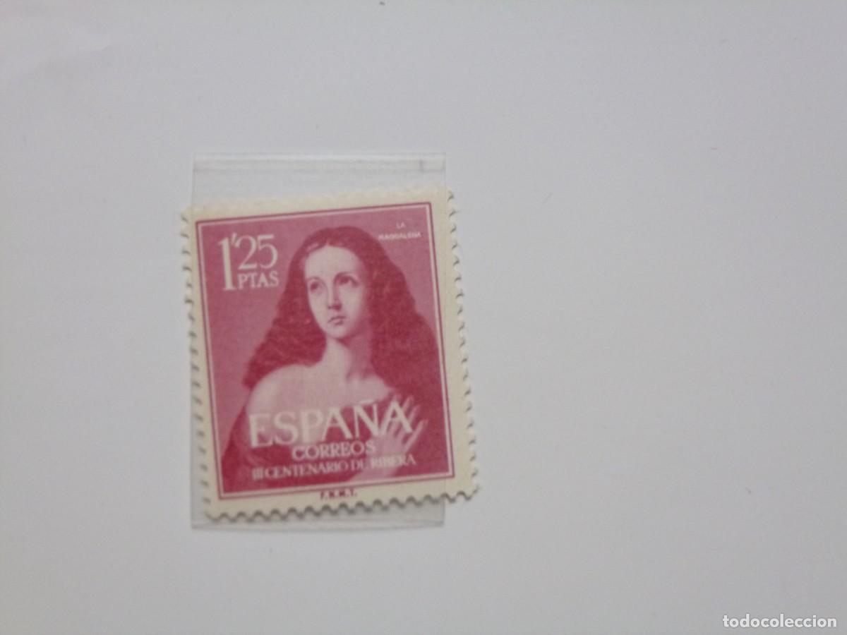 Sellos: 1954. III centenario de Ribera &rdquo;El espa&ntilde;oleto&rdquo; 1 valor. Completa. - Foto 1