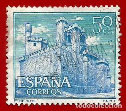 Sellos: Espa&ntilde;a. Spain. 1966. Edifil # 1741. Castillo de Olite. Navarra - Foto 1