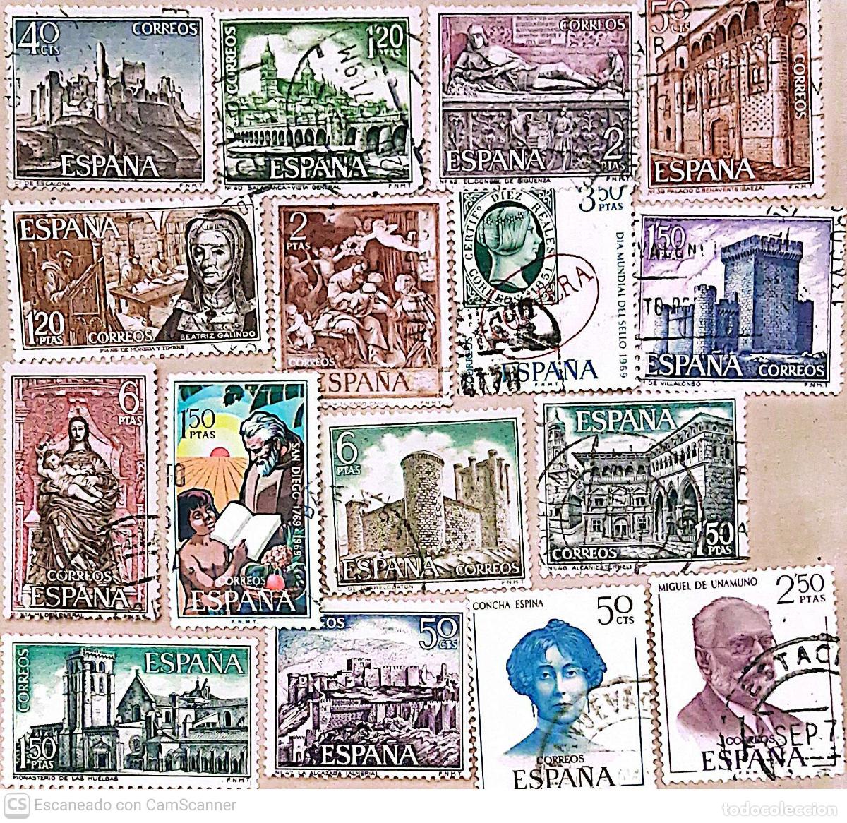 Sellos: Espa&ntilde;a. 31 Sellos usados distintos. Ref. 177 - Foto 2