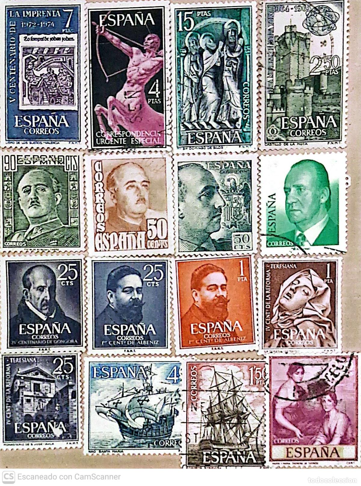 Sellos: Espa&ntilde;a. 32 Sellos usados distintos. Ref. 178 - Foto 2