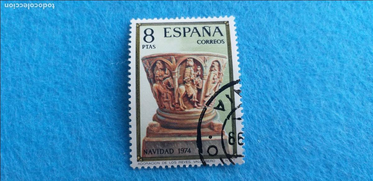 Sellos: USADO. A&Ntilde;O 1974. EDIFIL 2219. NAVIDAD. - Foto 1