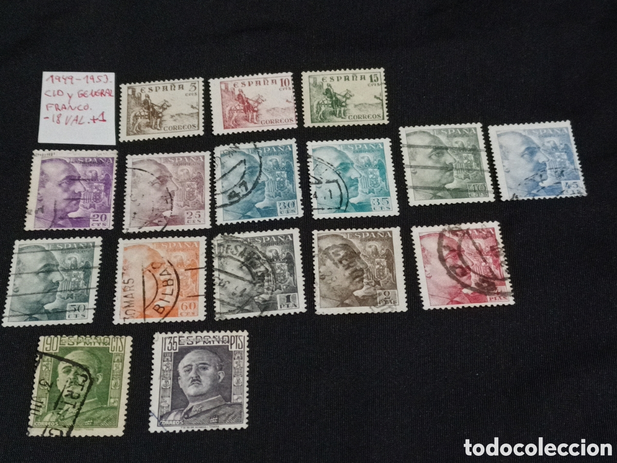 Sellos: Sellos de Espa&ntilde;a, a&ntilde;o de 1949-1953. - Foto 1