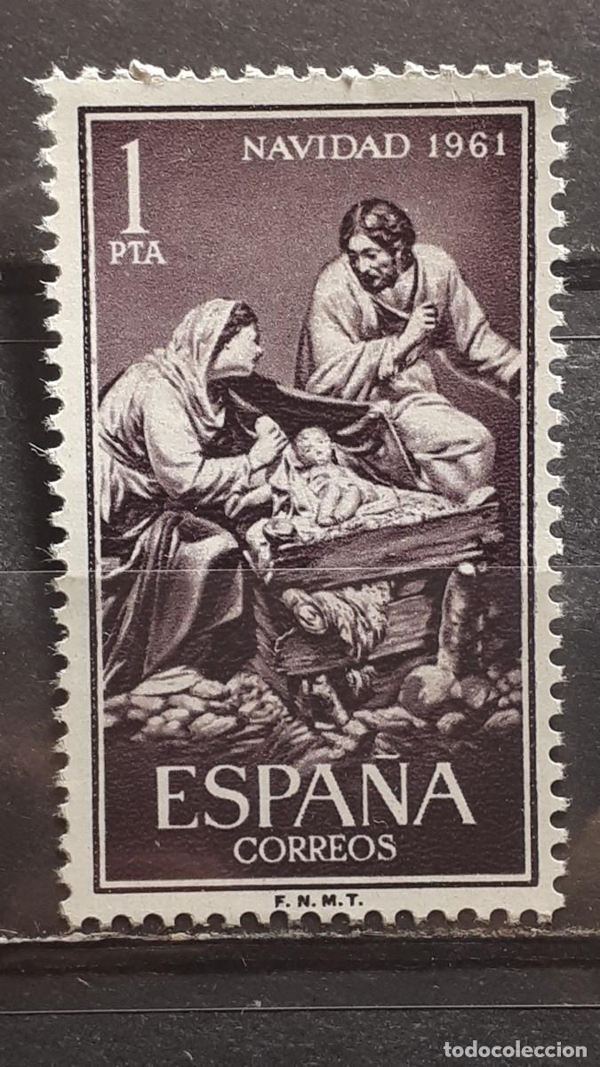 Sellos: ESPA&Ntilde;A** A&ntilde;o 1961. Edifil 1400 - Foto 1