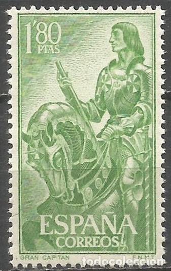 Sellos: ESPA&Ntilde;A 1958 - EL GRAN CAPITAN - EDIFIL 1209* - Foto 1