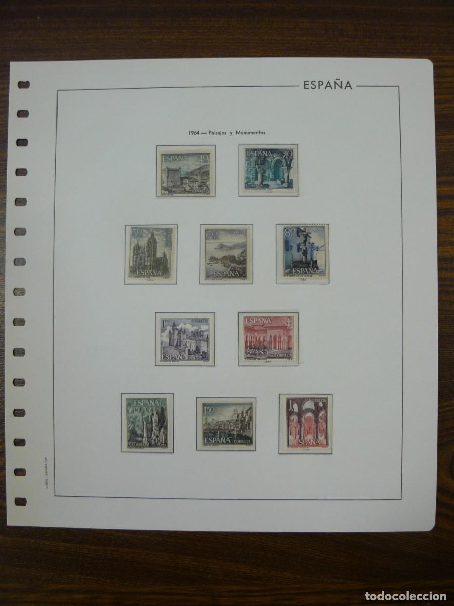 Selos: Sellos montados en filoestuches con sus hojas A&ntilde;o 1964 (Ver fotos, lo que se ve en la foto)