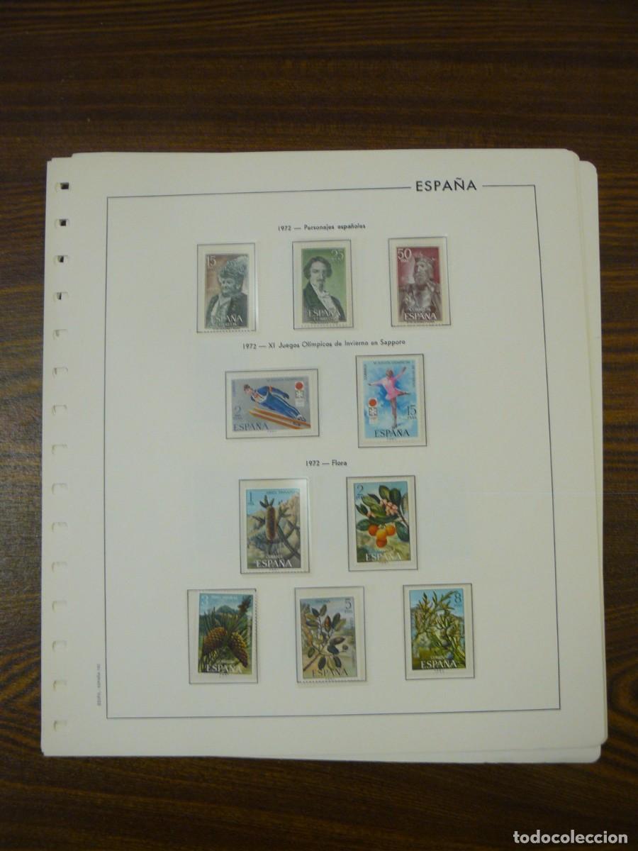 Selos: Sellos montados en filoestuches con sus hojas A&ntilde;o 1972 (Ver fotos, lo que se ve en la foto)