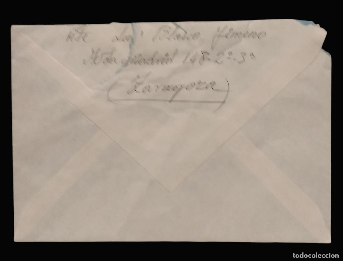 Sellos: CARTA CIRCULADA DE ZARAGOZA A ZARAGOZA EN 1975. - Foto 2
