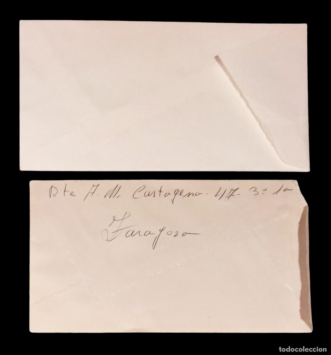 Sellos: 2 CARTAS CIRCULADAS DE ZARAGOZA A ZARAGOZA. - Foto 2