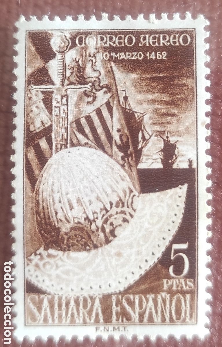 Sellos: Correo a&eacute;reo. 10 marzo 1452 - Foto 1