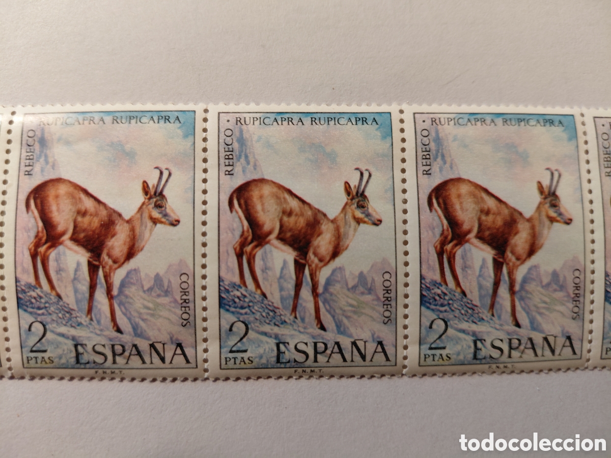 Sellos: Bloque 5x2 ptas Rebeco 1972 - Foto 2