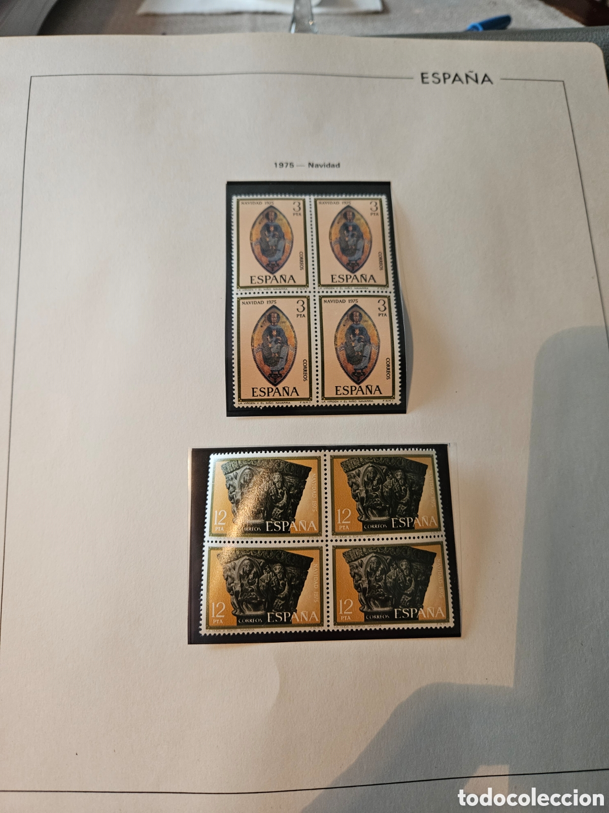 Sellos: Sellos de Espa&ntilde;a,a&ntilde;o 1975 en bloques de 4