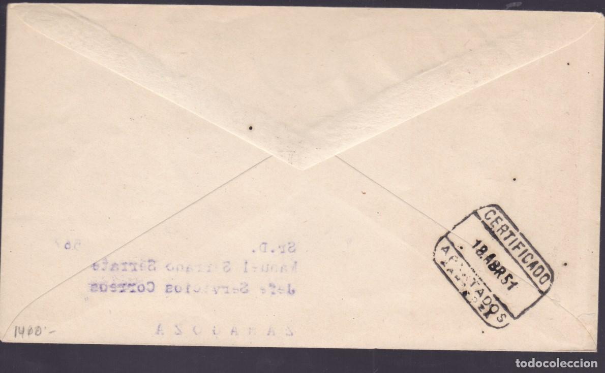 Sellos: F6-29- CONGRESO UPAE MADRD 1950 Sobre Primer Dia - Foto 2
