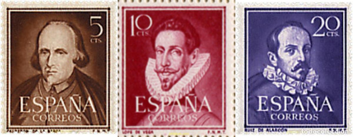 Sellos: 84338 MNH ESPA&Ntilde;A 1950 LITERATOS - Foto 1