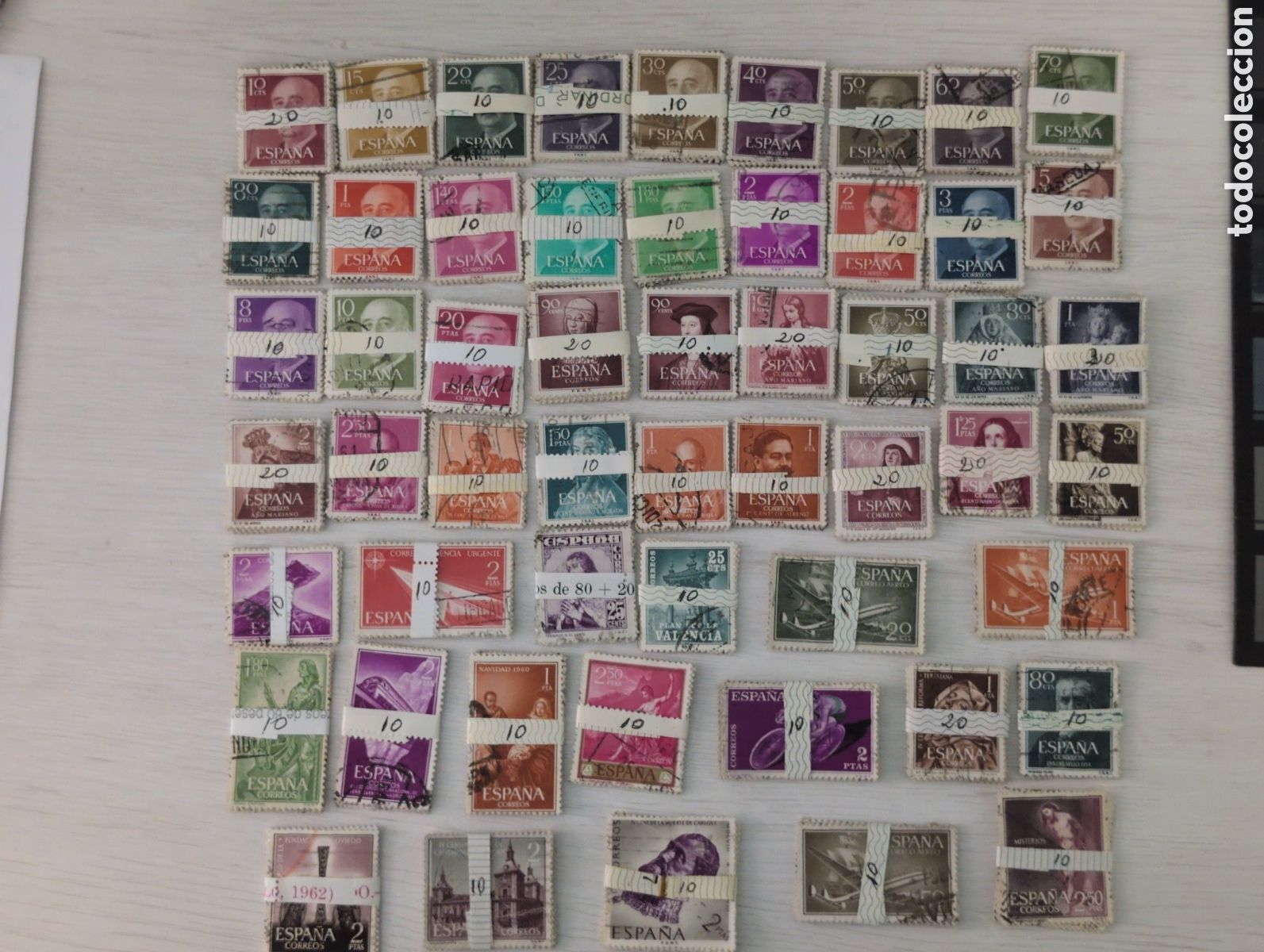 Sellos: Lote 1400 sellos usados - Foto 1