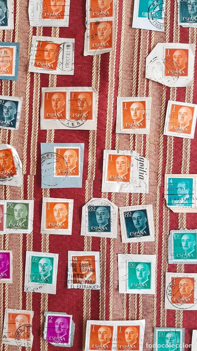 Sellos: (ESPA&Ntilde;A) LOTE DE SELLOS CON PAPEL EN USADO - Foto 10