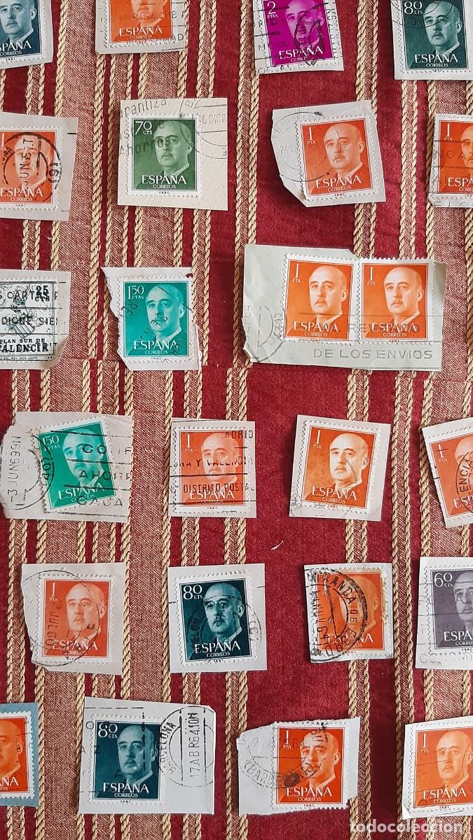 Sellos: (ESPA&Ntilde;A) LOTE DE SELLOS CON PAPEL EN USADO - Foto 10