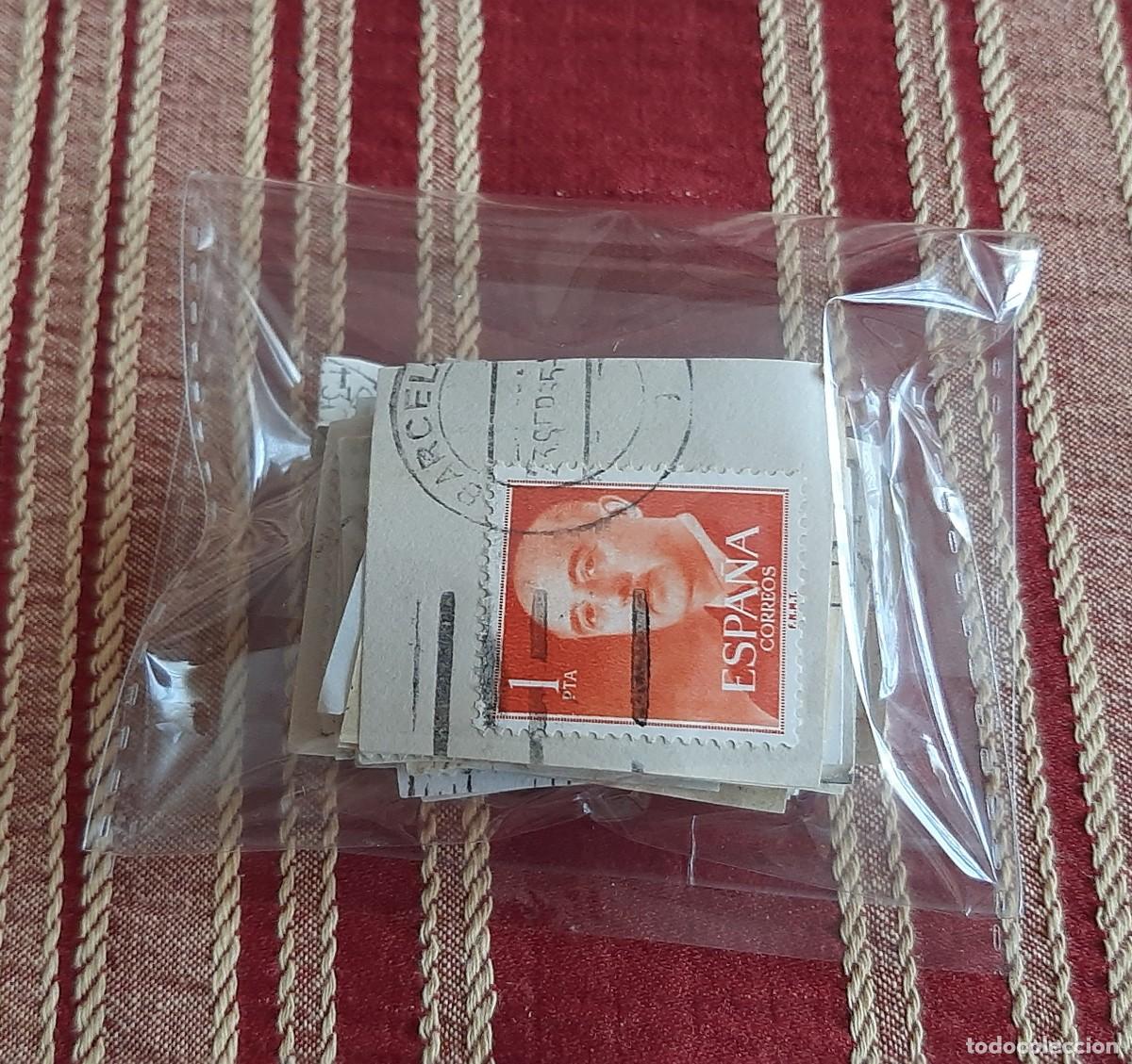 Sellos: (ESPA&Ntilde;A) LOTE DE SELLOS CON PAPEL EN USADO - Foto 12