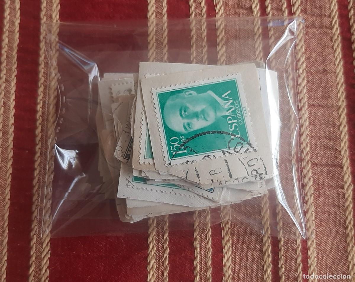 Sellos: (ESPA&Ntilde;A) LOTE DE SELLOS CON PAPEL EN USADO - Foto 10