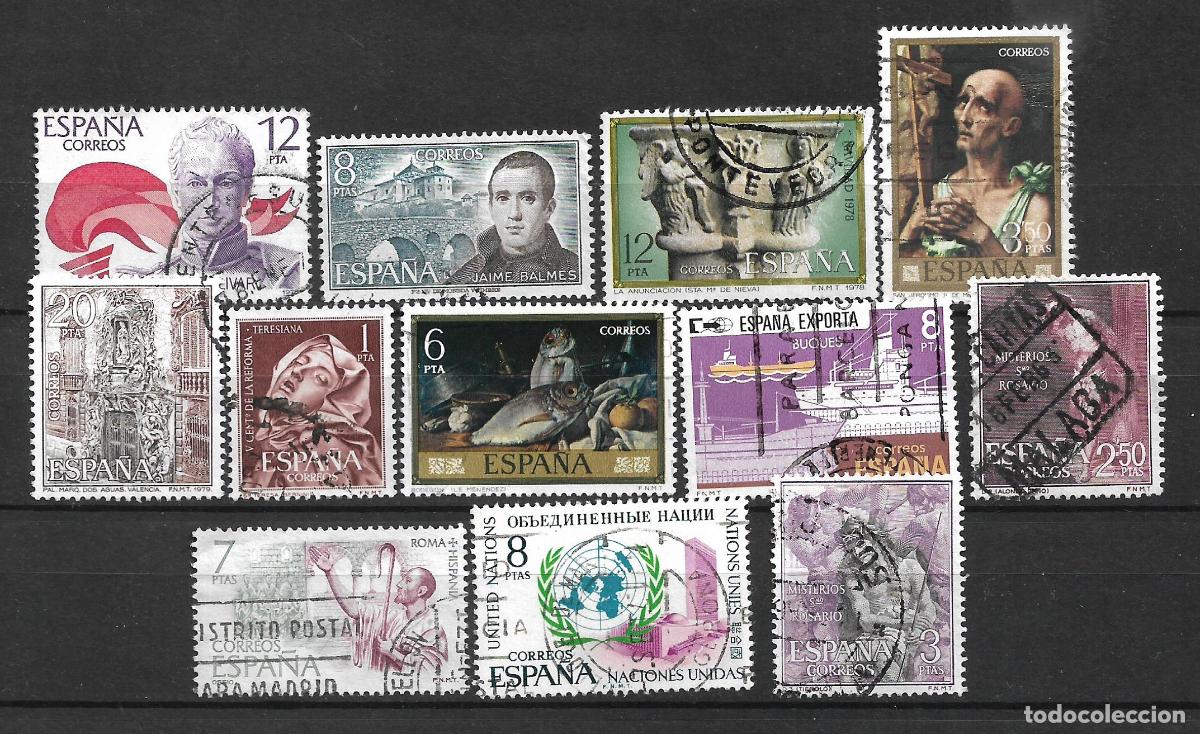 Sellos: espa&ntilde;a 12 sellos usado - 9/20 - Foto 1