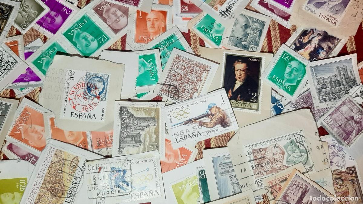 Sellos: (ESPA&Ntilde;A) LOTE DE SELLOS EN USADO CON PAPEL - Foto 5