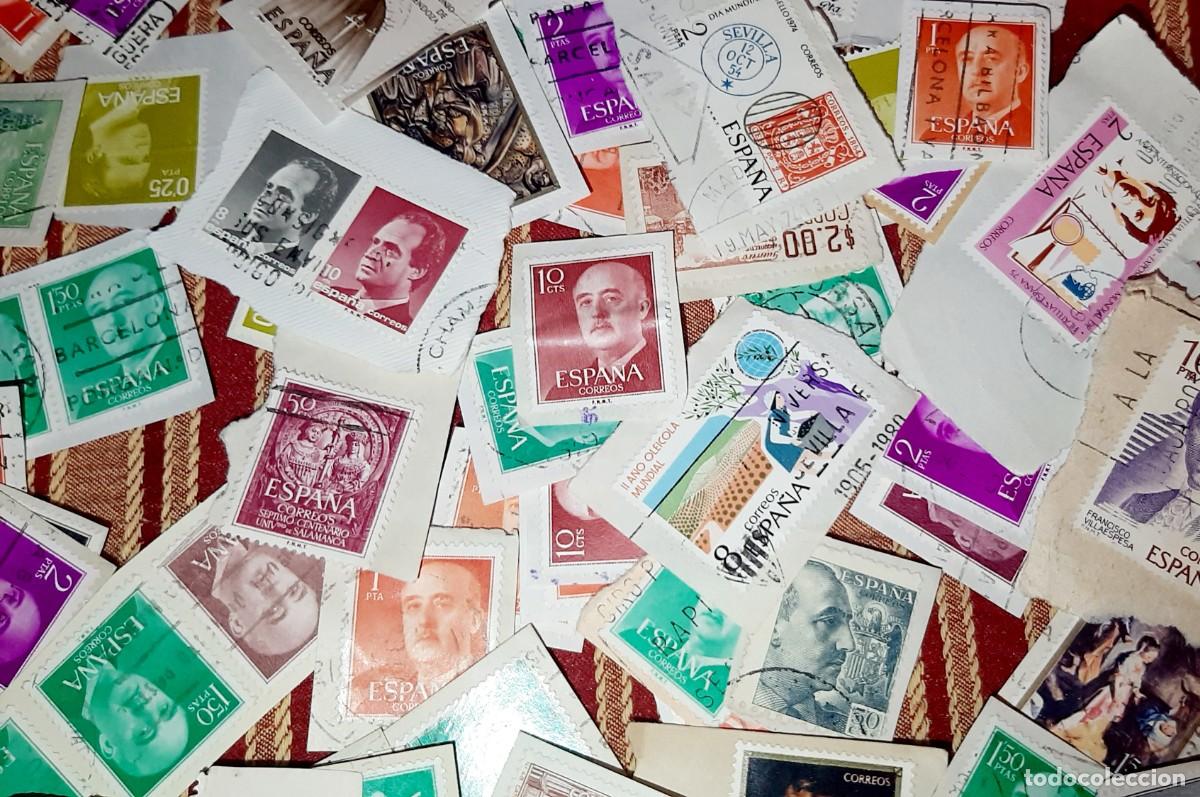 Sellos: (ESPA&Ntilde;A) LOTE DE SELLOS EN USADO CON PAPEL - Foto 6