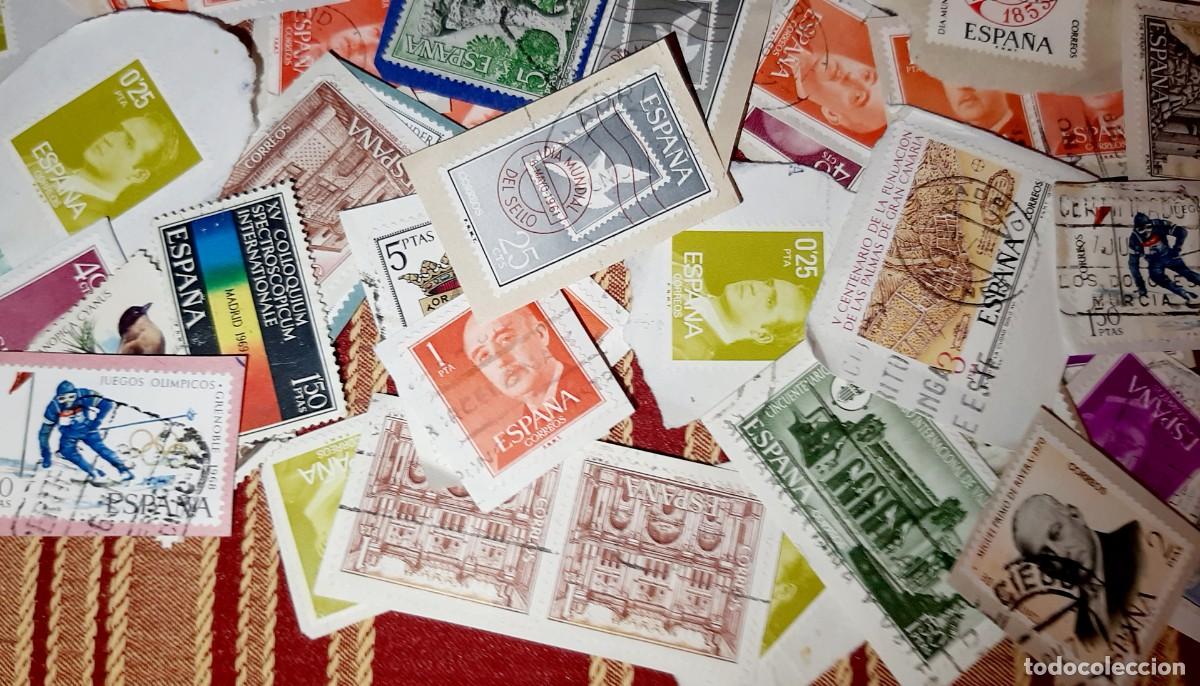 Sellos: (ESPA&Ntilde;A) LOTE DE SELLOS EN USADO CON PAPEL - Foto 9