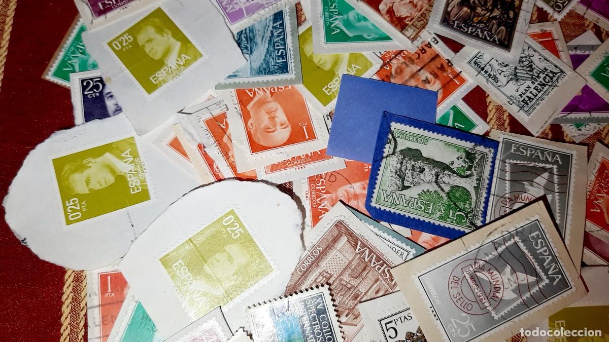 Sellos: (ESPA&Ntilde;A) LOTE DE SELLOS EN USADO CON PAPEL - Foto 10
