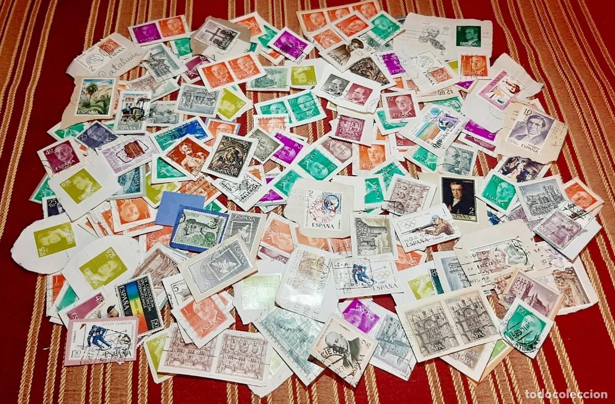 Sellos: (ESPA&Ntilde;A) LOTE DE SELLOS EN USADO CON PAPEL - Foto 11