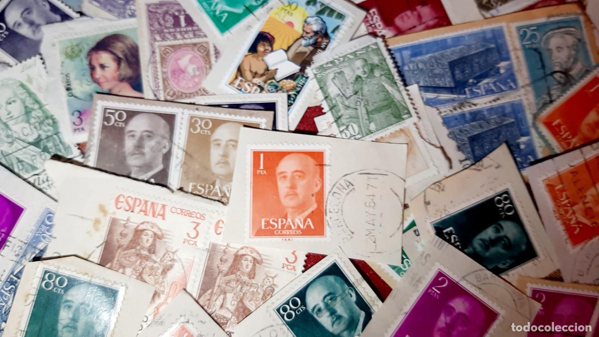 Sellos: (ESPA&Ntilde;A) LOTE DE SELLOS EN USADO CON PAPEL - Foto 9