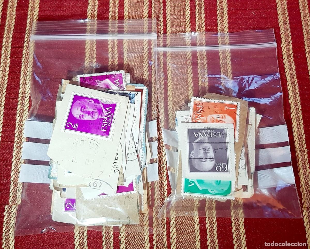 Sellos: (ESPA&Ntilde;A) LOTE DE SELLOS EN USADO CON PAPEL - Foto 10