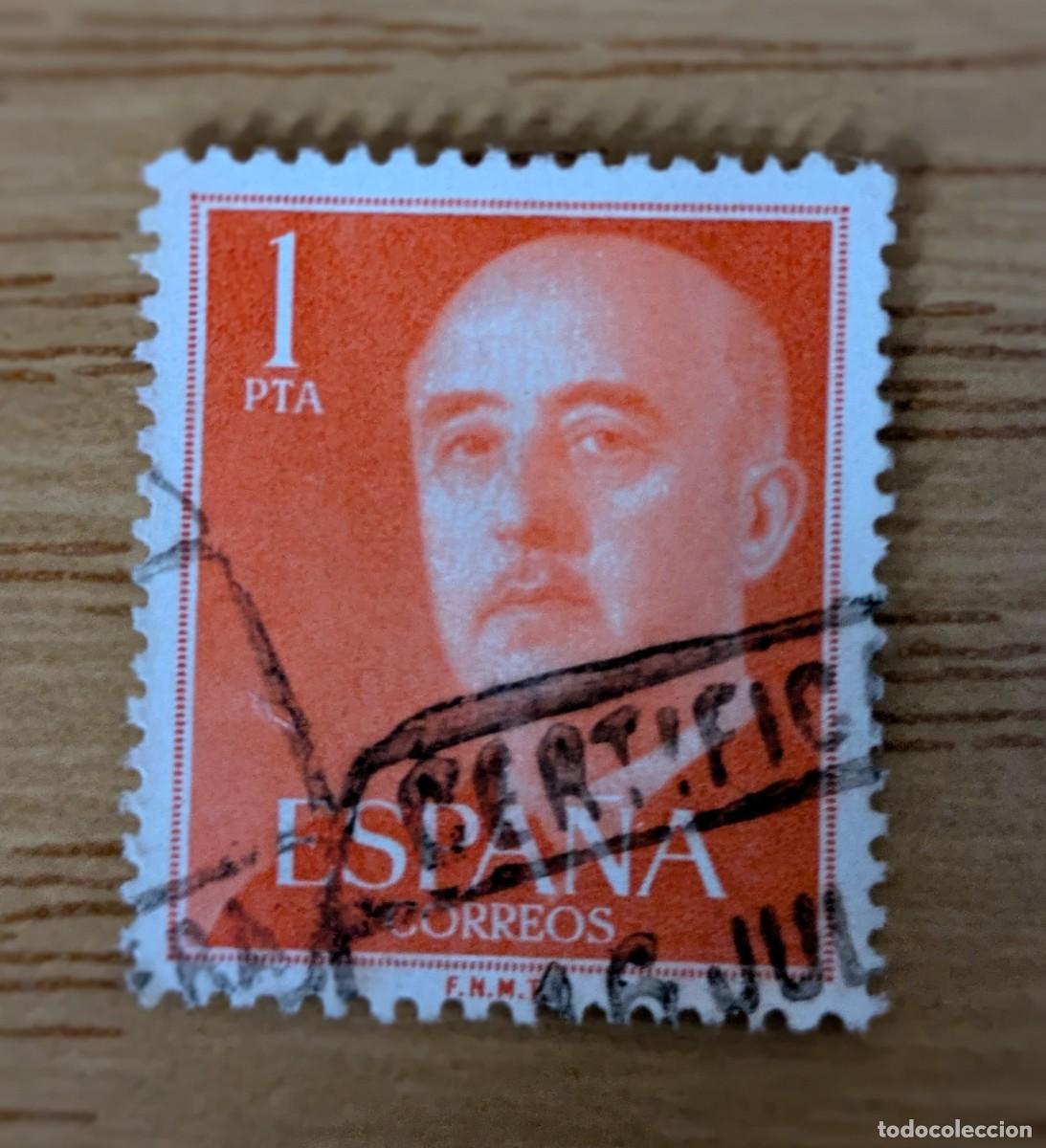 Sellos: Sello de Franco 1 peseta - Foto 1