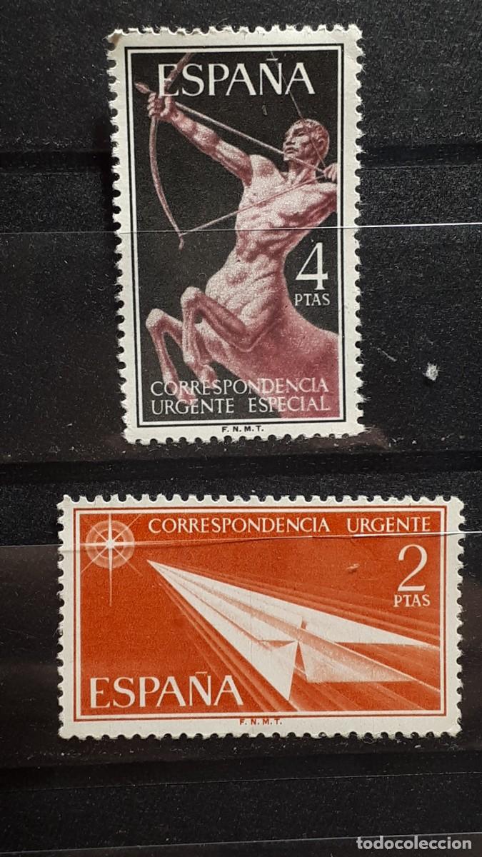 Sellos: ESPA&Ntilde;A . A&ntilde;o 1956. **. Edifil 1185/6 - Foto 1