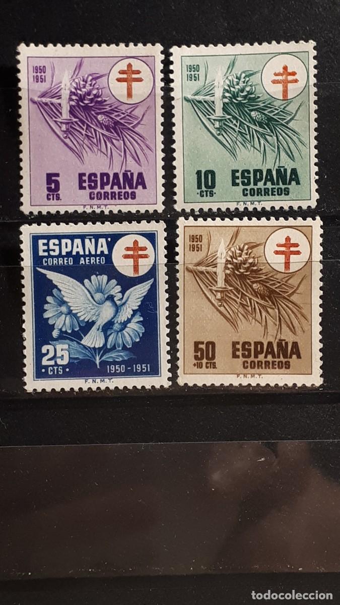 Sellos: ESPA&Ntilde;A . A&ntilde;o 1950. **. Edifil 1084/7 - Foto 1