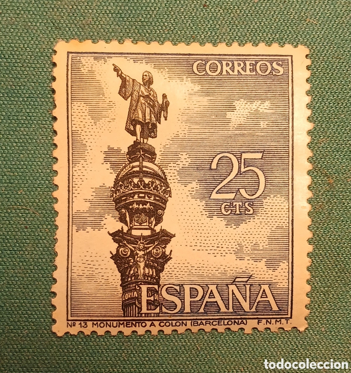 Sellos: 1965. Monumento a Col&oacute;n. Edifil 1643 Nuevo - Foto 1