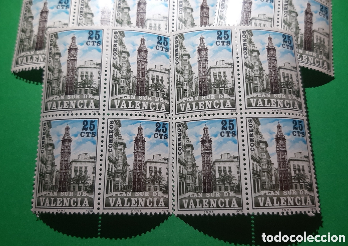 Sellos: LOTE DE SELLOS EN BLOQUE DE 4 PLAN SUR DE VALENCIA EN NUEVO - Foto 3