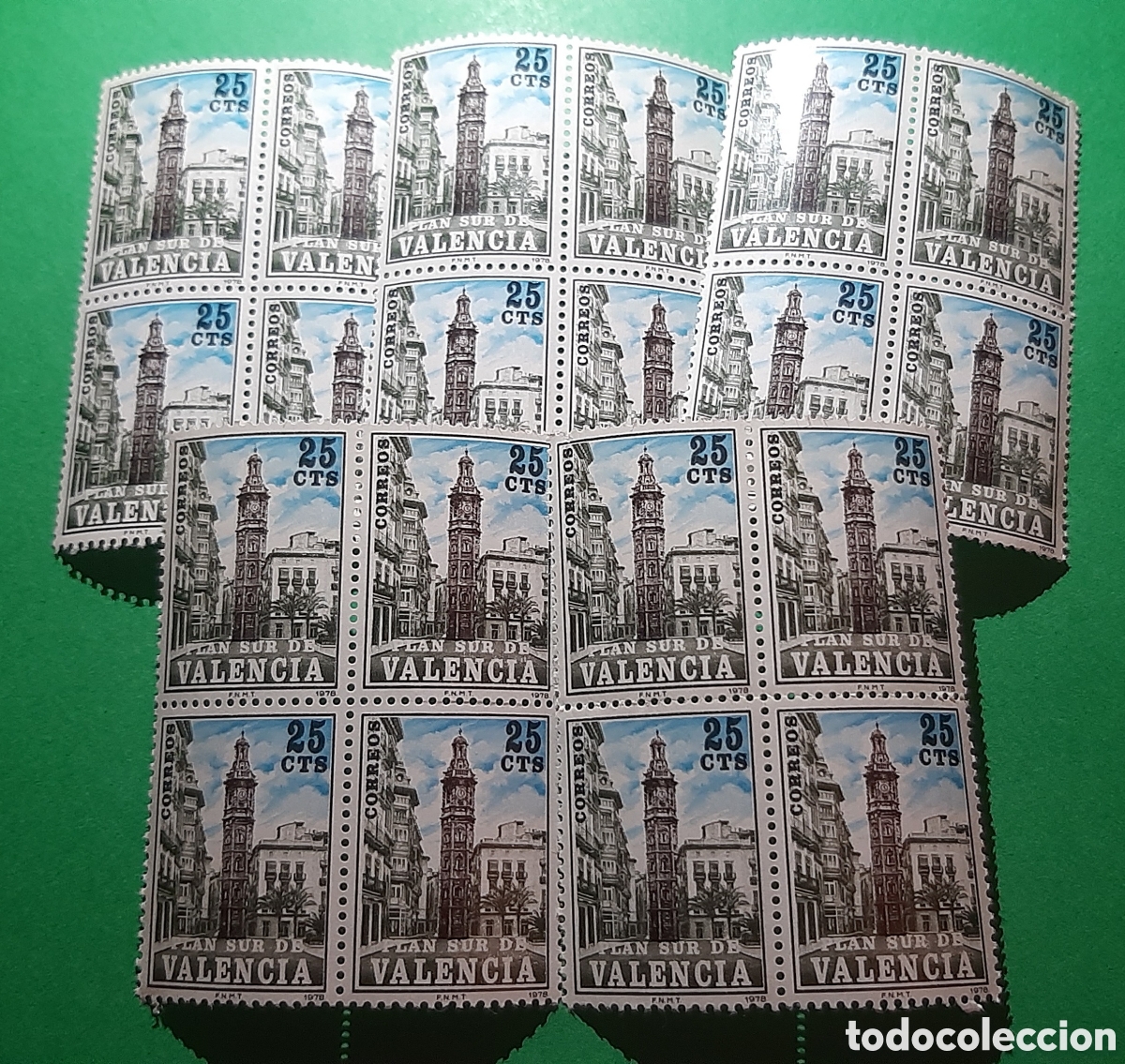 Sellos: LOTE DE SELLOS EN BLOQUE DE 4 PLAN SUR DE VALENCIA EN NUEVO - Foto 1