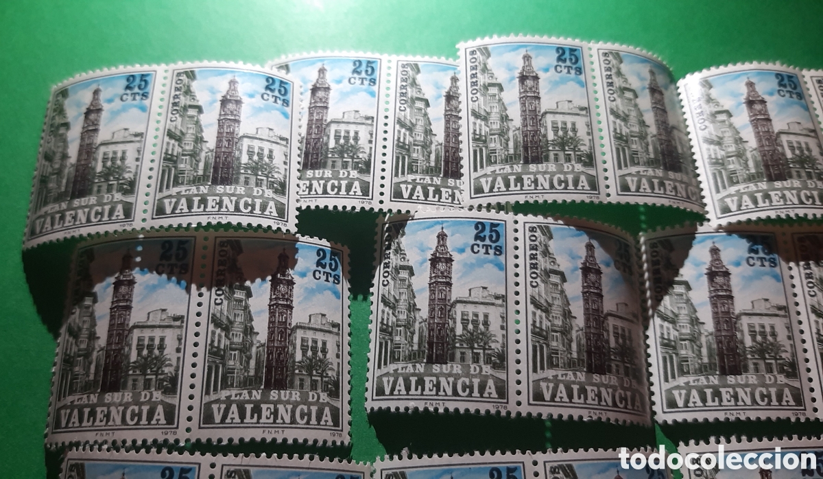 Sellos: LOTE DE SELLOS EN BLOQUE DE 2 PLAN SUR DE VALENCIA EN NUEVO - Foto 3