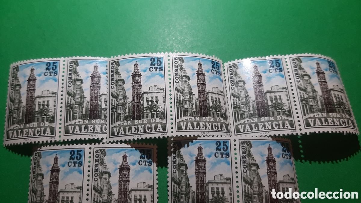 Sellos: LOTE DE SELLOS EN BLOQUE DE 2 PLAN SUR DE VALENCIA EN NUEVO - Foto 2