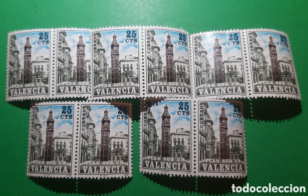 Sellos: LOTE DE SELLOS EN BLOQUE DE 2 PLAN SUR DE VALENCIA EN NUEVO - Foto 1