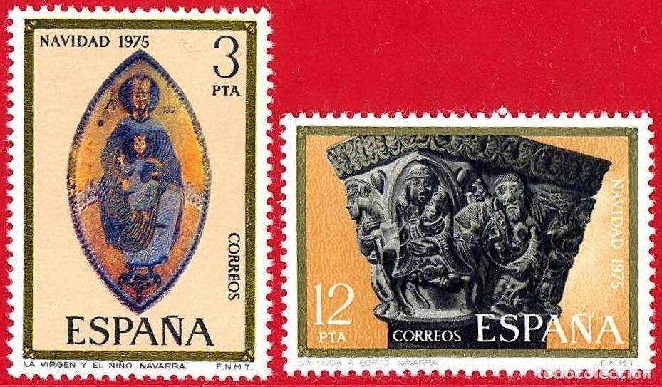 Sellos: Espa&ntilde;a. 1975. Edifil # 2300 / 01. MNH. Navidad - Foto 1