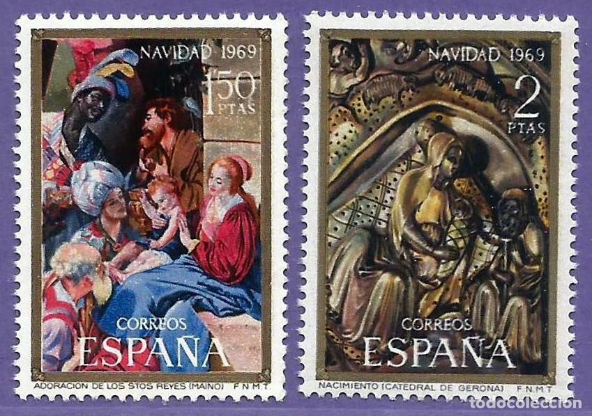 Sellos: Espa&ntilde;a. 1969. Edifil # 1944 / 45. MNH. Navidad - Foto 1